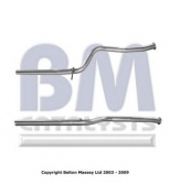 BM CATALYSTS - BM50001 - Труба выхлопн. средн. (x1410mm) citroen saxo peugeot 106 i  106 ii 1.0